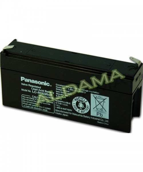 BATERIA 6V 1,3Ah LCR063R4PG PANASONIC